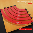 thumbnail image 1 of Inner/Outer Corner Large Arc Mold Electric Router Slotting Template Woodworking Curved Angle Chamfering Template Tools B, 1 of 7