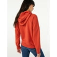 thumbnail image 3 of Free Assembly Women's Pullover Hoodie with Long Sleeves, Sizes XS-XXXL, 3 of 6