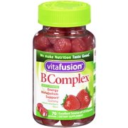 (2 pack) (2 Pack) Vitafusion Adult B-Complex Gummies, Strawberry, 70 Ct