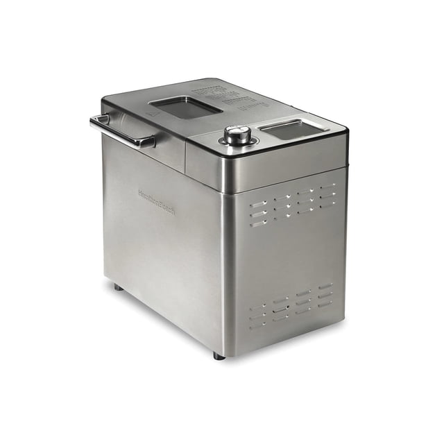 Máquina para Hacer Masa y Pan Hamilton Beach Negra con Dispensador Automático de Frutas y Nueces