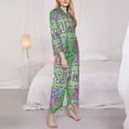 thumbnail image 3 of Sigee Summer for Women’s Pajama Sets Long-Sleeved Pjs Sets for Women 2 piece Sleepwear-XX-Large, 3 of 7
