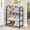 Black, variant on Shoe Rack Storage Organizer 4 Tier Metal Shelves - Entryway, Closet, Bedroom, Dorm Room Shoe Organizer for Men Women Kids - Easy Assembly Freestanding Narrow Shoe Shelf for Hallway, Mudroom, Garage