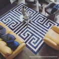 thumbnail image 2 of Unique Loom Athens Border Design Area Rug 8' x 11' 4 Rectangular Navy Blue/Beige, 2 of 2