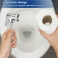 thumbnail image 4 of Uxcell Bidet Sprayer for Toilet, Handheld Jet Sprayer Kit Faucets for Bidet Toilet, Bathroom and Personal Cleaning Silver, 4 of 6