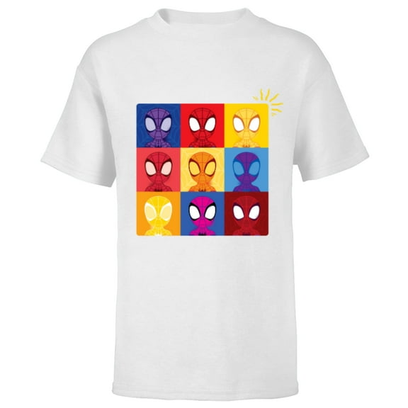Marvel Spidey and His Amazing Friends Spider-Man Sense - Short Sleeve T-Shirt for Kids - Customized-White