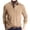 Beige, variant on Polo Shirts for Men Long Sleeve Lightweight & Breathable Fabric Shirt Casual Collared Shirt with Pocket Wrinkle Resistant, Work & Casual Wear Gray L