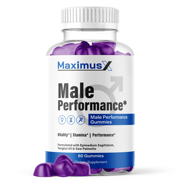 Maximus X Gummies Advanced Formula All Natural Vitamin Supplement MaximusX 60 Gummies