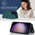 thumbnail image 6 of Wallet Case for Samsung Galaxy S22 Plus, RFID Blocking Card Slots Holder PU Leather Fashion Back Flip Cover with Kickstand Magnetic Buttons Shockproof Case for Samsung Galaxy S22 Plus,Darkgreen, 6 of 7