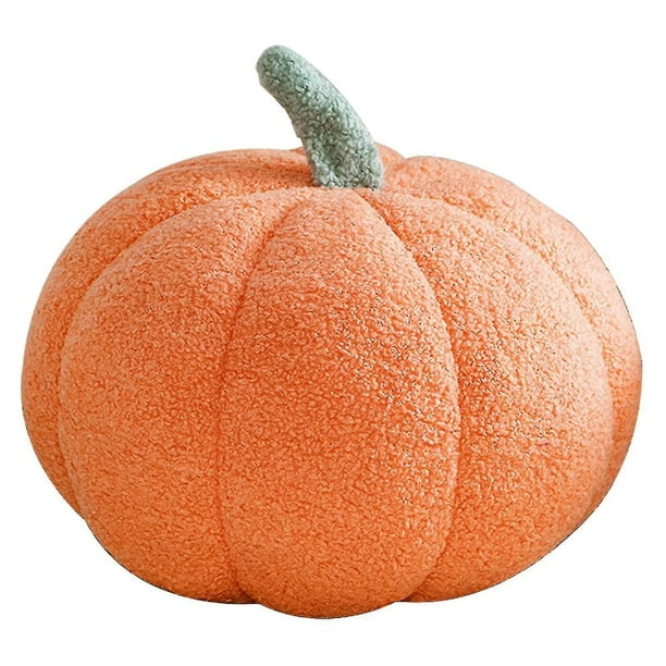 Decoración de almohada de calabaza de Halloween, almohada de felpa de calabaza, decoración de calabazas rellenas de lana, almohada de tiro de calabazas de Halloween para sofá, bomba suave de Halloween