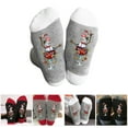 thumbnail image 2 of Christmas Pattern Crews Socks Novelty Funny Mad Ankle Socks Lovely Cartoon Booties Socks Christmas Socks for Women Men, 2 of 9