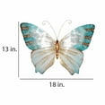 thumbnail image 3 of Eangee Home Design Butterfly Wall Decor Pearl And Soft Aqua, Capiz and Metal, Indoor / Outdoor Safe, 18x1x13 Inches, 3 of 6