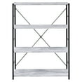 thumbnail image 2 of ACME Tesadea Bookshelf in Antique White and Black, 2 of 9