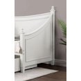 thumbnail image 4 of LHYY Transitional Style Twin Daybed Molding Design White Finish Mattress Ready Poster Design With Finials Solid Wood Structure, 4 of 6