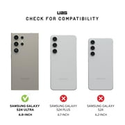 UAG Samsung Galaxy S24 Ultra Case 6.8 Civilian Black, Rugged Military Drop-Proof Impact Resistant Non-Slip Protective Cover