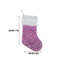 thumbnail image 4 of Xuniizn Christmas Stockings Bulk, Assorted Festive Xmas Stockings for Fireplace Mantel Decor, Traditional Holiday Ornaments, Christmas Decorations for Home, 100%Polyester, Pink, 4 of 6