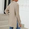 thumbnail image 4 of Diufon Womens Knit Blouses High Neck Long Sleeve Sweaters Solid Color Blouses with Pockets, 4 of 4
