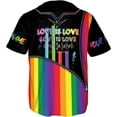 thumbnail image 3 of Lotusprinthandmade Personalized Name LGBT Baseball Jersey XS-5XL Multicolor, LGBT Baseball Shirt, 3 of 5