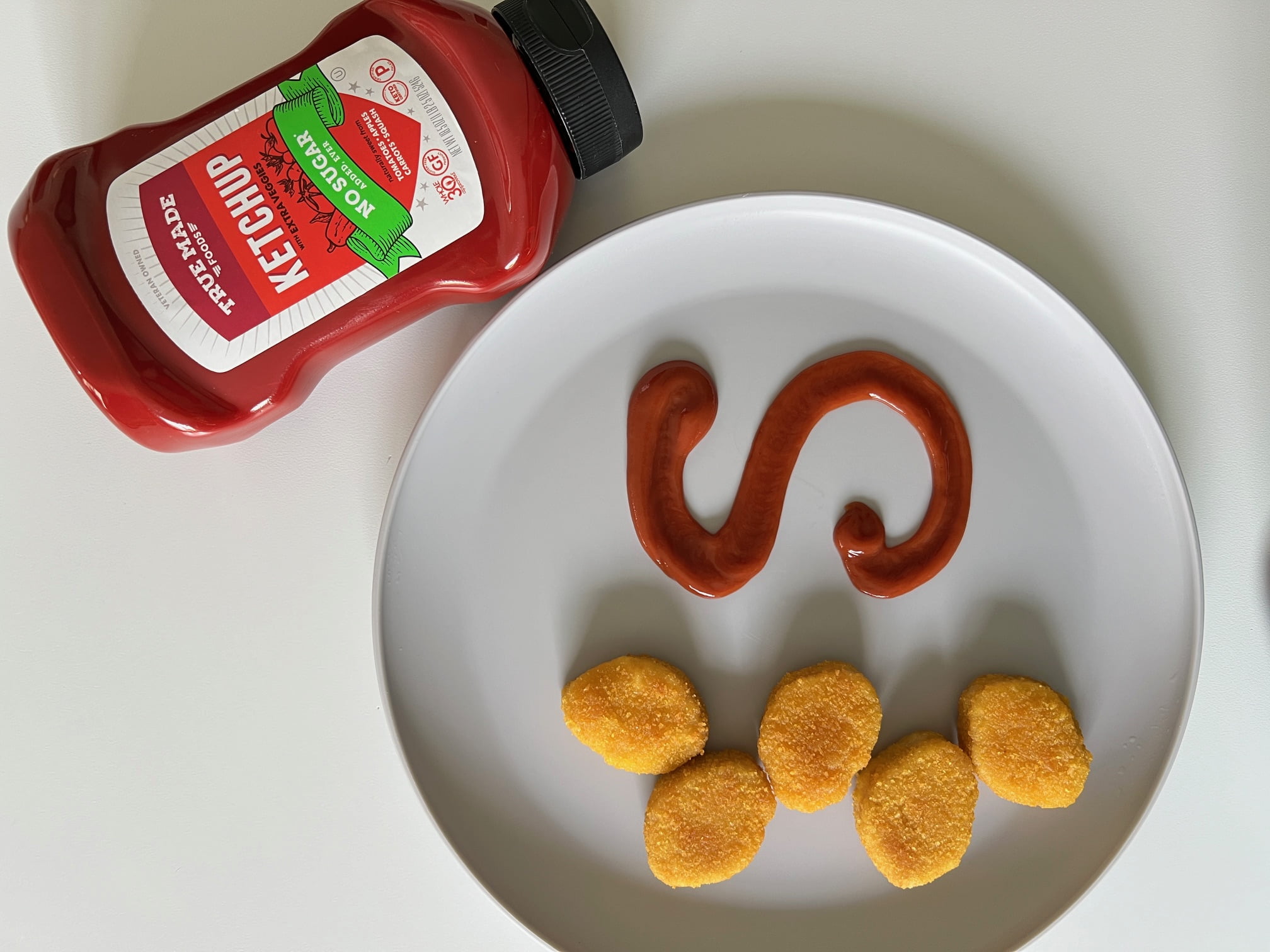 True Made Foods No Sugar Added Ketchup, 18.5oz Squeeze Bottle