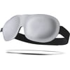 SMUG 100% Blackout Deep Sleep Mask, Adult, Contoured 3D Lash Protector, Gray