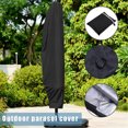 thumbnail image 2 of CAROOTU Housse de Parasol Extérieure Housse de Protection Pliable Pliable Imperméable pour Parasol de Patio, 2 of 7