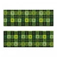 thumbnail image 2 of Irish Bench Cushion Set of 2, Patchwork Style St. Patrick's Day Themed Celtic Quilt Cultural Checkered Clovers, Standard Size Foam Pad and Decorative Cover, Multicolor, by Ambesonne, 2 of 4