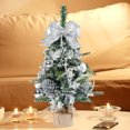 thumbnail image 4 of Christmas Tree 19.69inch Mini Artificial Christmas Trees Christmas Tabletop Decorations Indoor Desktop Set with Red Berries Pine Cone Ornaments Office,For Indoor Christmas Decorations, 4 of 8