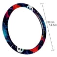 thumbnail image 4 of Ghost 14.5 Inch Printing PVC Leather Auto Accessories Steering Wheel Cover Car Wheel Covers, 4 of 6