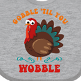 thumbnail image 4 of Inktastic Gobble Wobble Turkey Boys or Girls Baby Bib, 4 of 4