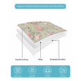 thumbnail image 5 of Pink Flowers Twin Size Down Alternative Comforter, Lightweight Comforter Quilt Bedding Set with Pillow Shams Green Country Botanical Floral Leaves All Seasons Bed Comforter Duvet Insert 68"x86", 5 of 7