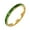 Green, variant on Men's and Women's Stainless Steel 2MM Personality Simplicity Novelty with Rhinestones Ring Gold Green Size 8