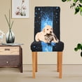 thumbnail image 4 of Yayeee 4 Pack Dining Chair Covers Stretch Parson Chairs Slipcovers Seat Protector, Blue Butterfly, 4 of 6