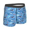 thumbnail image 3 of Naloa Blue Fish Print Mens Underwear - Boxers for Men, Classic Briefs for Men, 3 of 9