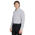 thumbnail image 2 of Devon & Jones DG537 Men's CrownLux Performance Microstripe Dress Shirt-Graphite/ White-L, 2 of 6