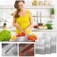 thumbnail image 5 of 3 Piezas Tablas para Picar Cocina de Acero Inoxidable 304,Titanium Cutting Board,Tabla Para Cortar Con 3 Tallas,Portátil Fácil Limpiar Doble Cara Tablas para Servir Carne,Pan,Frutas y Verduras, 5 of 7