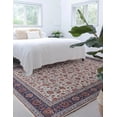 thumbnail image 6 of Linon Emerald Ritchie Ivory & Blue 6.7x9.7 Area Rug, 6 of 9