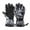 Black+White, variant on Ski Gloves Women's Winter Warm Graffiti Outdoor Cold-proof Couple's Fleece-lined Thickened Touch Screen Men's Down Cotton Gloves