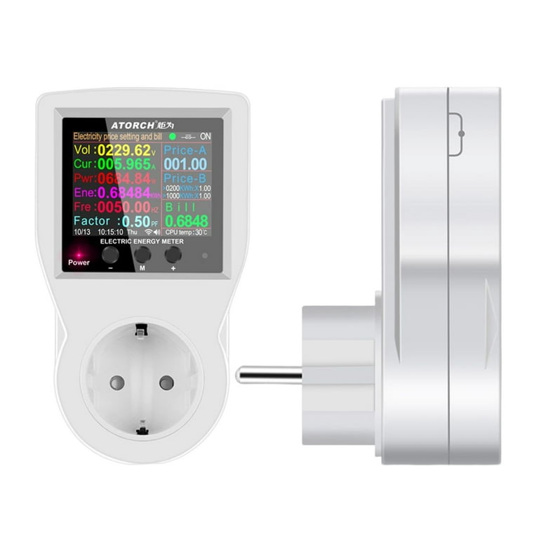 EU Smart Wifi energy Power meter Plug with Power Monitor Smart Home Wifi  Wireless Socket Outlet
