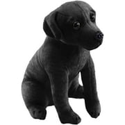 Wild Republic Rescue Dog, Black Labrador, Stuffed Animal, with Sound, 5.5 inches, Gift for Kids, Plush Toy, Fill is Spun Recycled Water Bottles