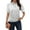 Z1-Light Gray, variant on larppty Womens Polo Shirts Business Casual Work Tops Short Sleeve Button Down Collared V Neck Golf Blouse T-Shirt (Mint Green, L)