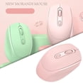 thumbnail image 3 of 2.4G Mouse inalámbrico para computadora portátil, ratón de computadora ergonómico con receptor USB veles ajustables, 4 de ratón inalámbr Rosado shamjiam Ratones, 3 of 7