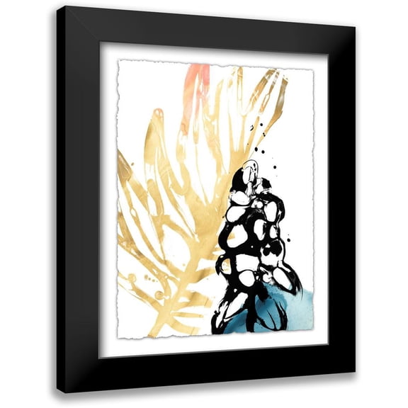 Vess, June Erica 12x14 Black Modern Framed Museum Art Print Titled - Tropical Moderne II