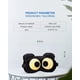 thumbnail image 4 of 2 piezas de antifaz para dormir con los ojos vendados divertidos para mujeres, hombres y niños, antifaz para dormir 100% opaco con correa ajustable JAMW Sencillez, 4 of 5