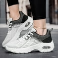 thumbnail image 2 of Rotm Women Footwear Women Walking Shoes Ladies Running Sneakers Breathable Mesh Sports Shoes Casual Lightweight Gym Lace up Sneakers I,6.5, 2 of 7