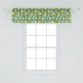 thumbnail image 2 of Ambesonne Pineapple Valance Pack of 2, Hawaiian Nature Hibiscus, 54"X12", Multicolor, 2 of 4