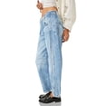 thumbnail image 3 of Middle Waist Women Loose Casual Pants Denim Jeans Harem Trousers, 3 of 3