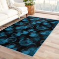 thumbnail image 1 of Polka Dot Rugs for Living Room Bedroom - Dark Blue Rug 6x8 - Abstract Art Carpet for Home Decor - Washable Non Slip Patterned Indoor Large Area Rug - Soft & Low Pile (ZL&773), 1 of 7