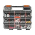 thumbnail image 6 of KFFKFF Compact Component Organizer, Dual-Sided 34-Slot Tool Storage Box with 24 Detachable Partitions, PP Equipment Stowage Container with Secure Lock & Carry Handle for Fasteners, Screws, Nails, 6 of 9