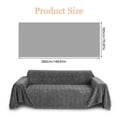 thumbnail image 4 of SHANNA Velvet Throw Sofa Covers, Non-Slip Couch Covers Washable Furniture Protector Blanket for Kids & Pets, Sectional Couch Covers for Living Room, Dark Grey, 71"×150", 4 of 10