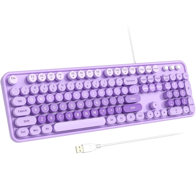 Teclado Atelus Large Print USB con cable para PC portátil Windows