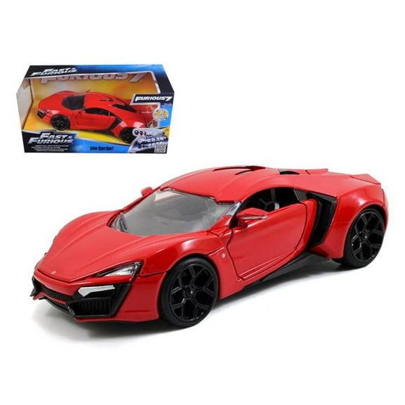 Lykan Hypersport Red "Fast & Furious 7" (2015) Movie 1/24 Diecast Model Car by Jada